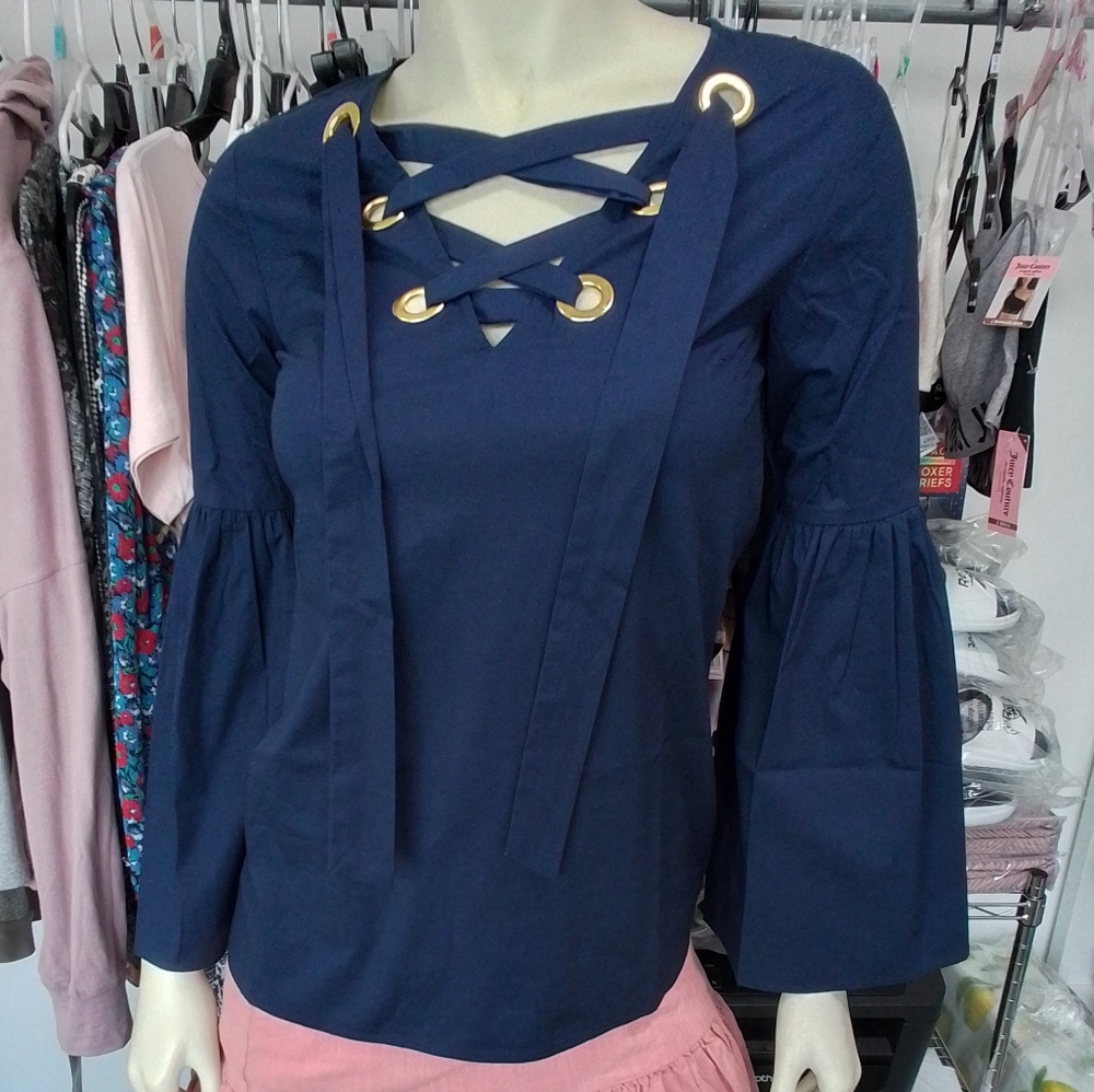 Michael Kors Lace-Up Women’s Tunic - Picture 11 of 16